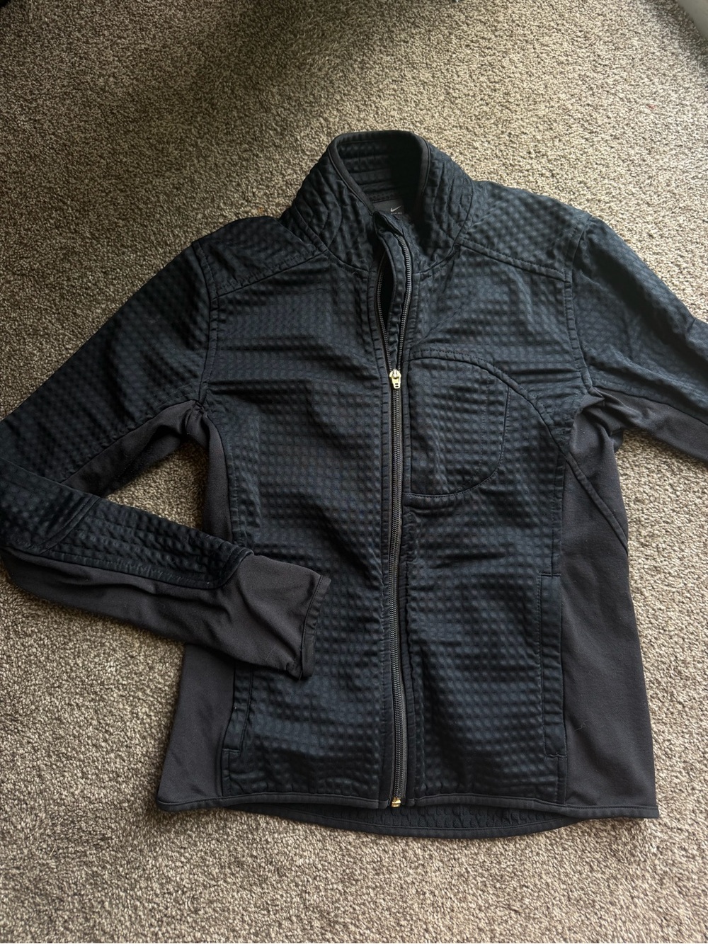 Nike Black Quilted Full-Zip Utility Jacket